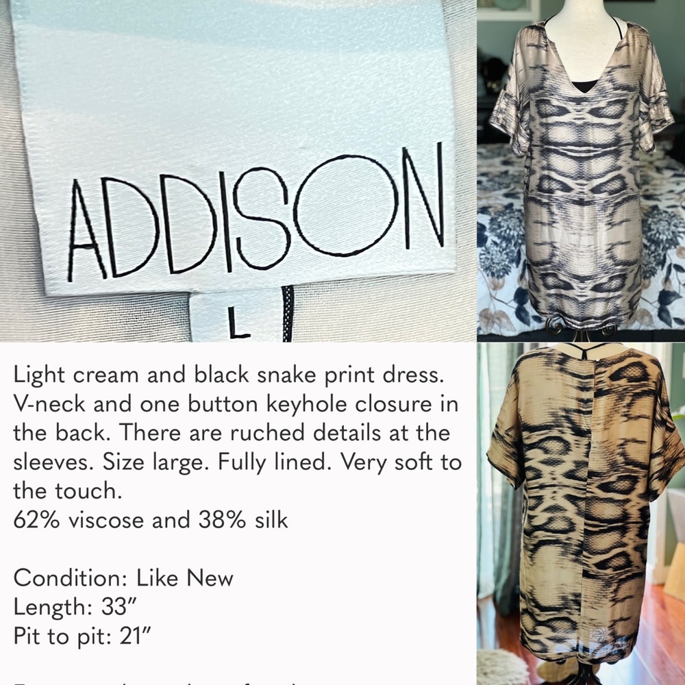 Addison Snake print Dress